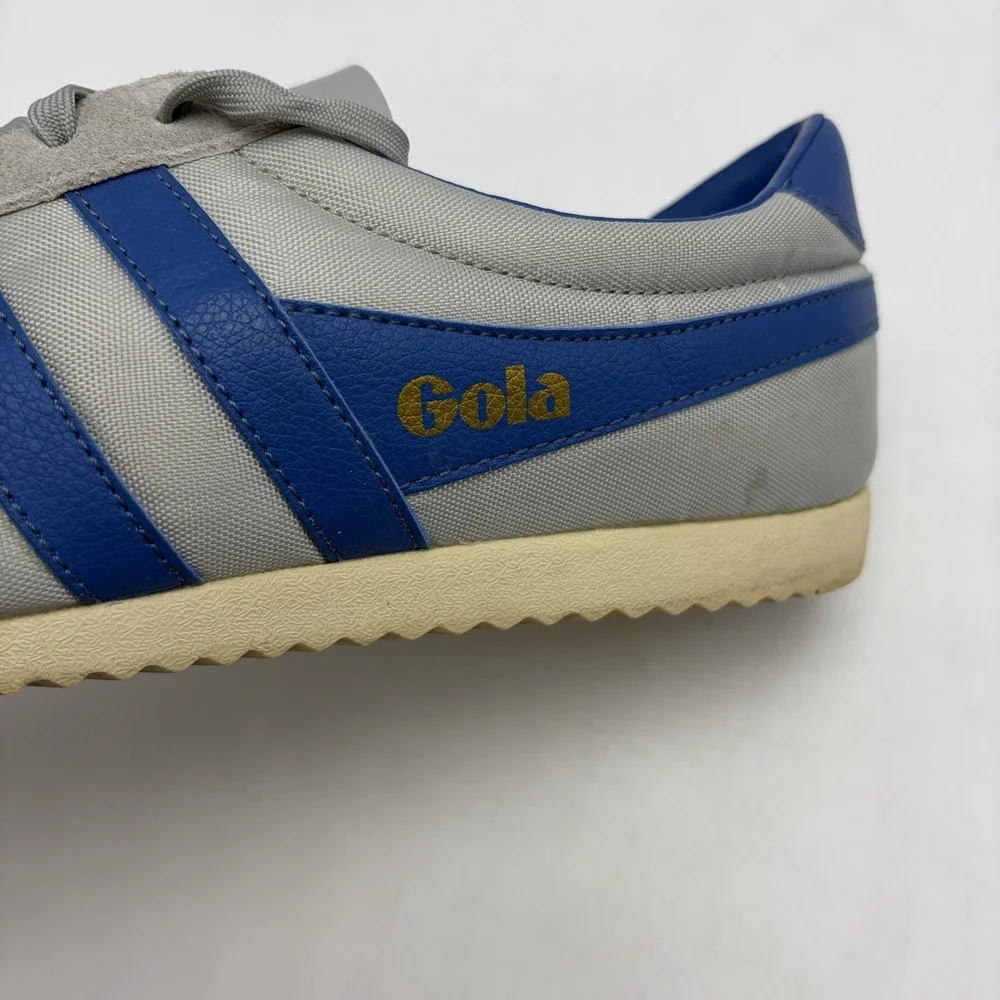 Gola Bullet Trainers Sneakers Mens Gray Nylon Blue Preppy Casual
